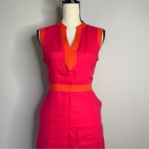 Boden Red and Orange Mini Dress - Picture 9 of 15